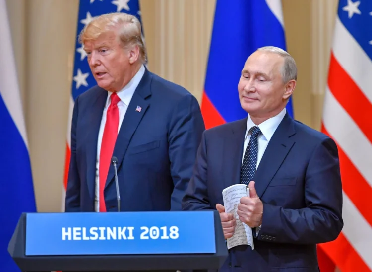 Donald Trump y Vladimir Putin en una reunión anterior