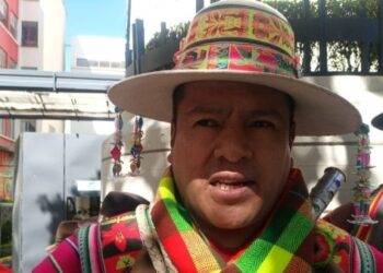 El dirigente del Conamaq, Ramiro Cucho.