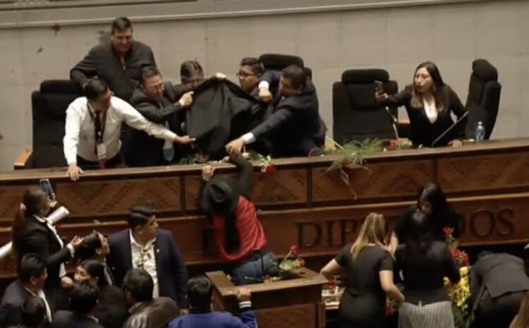 El "bochorno" en la Asamblea Legislativa, en noviembre de 2024.
Foto: Archivo