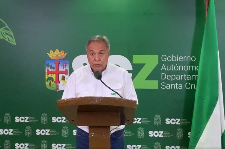 El director del Sedes Santa Cruz dio la información. Foto: Gobernación de Santa Cruz.