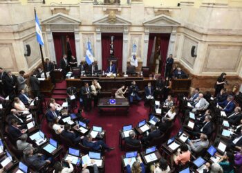 El Senado de la Nación, en Buenos Aires, Argentina.