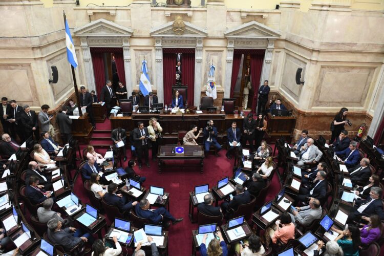 El Senado de la Nación, en Buenos Aires, Argentina.