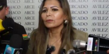 La fiscal departamental de Tarija, Sandra Gutiérrez.