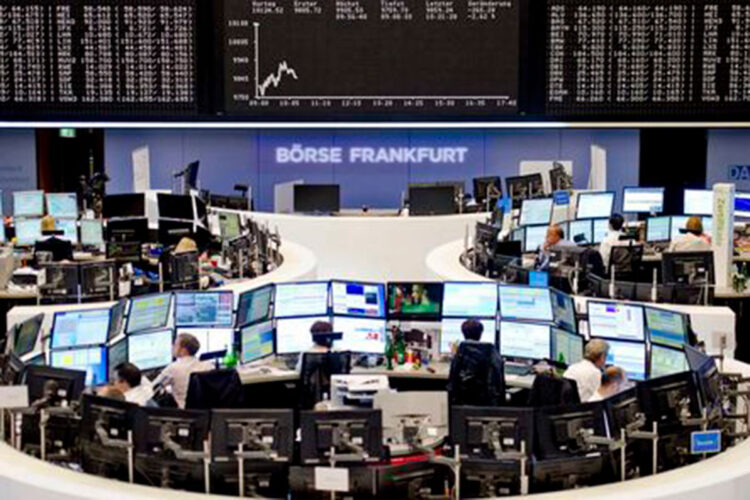 La bolsa de Fráncfort, en Alemania