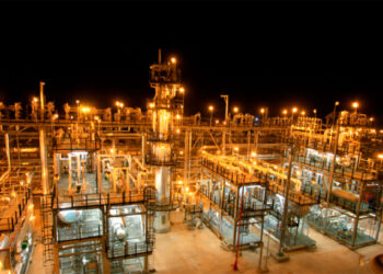 La Planta de Separación de Gas del megacampo Margarita, en Tarija. (Foto: Archivo La Razón).