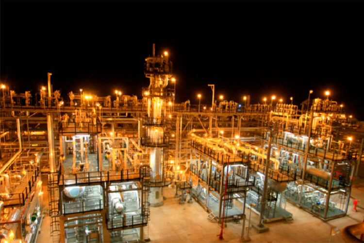 La Planta de Separación de Gas del megacampo Margarita, en Tarija. (Foto: Archivo La Razón).