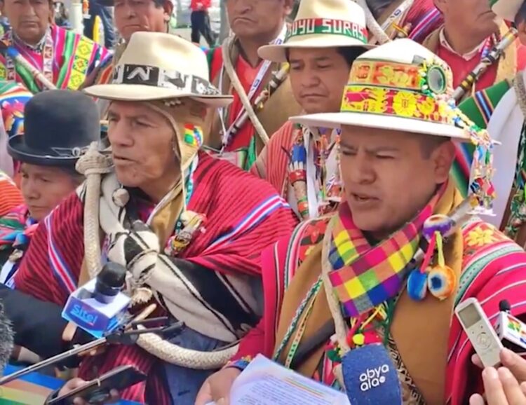 El Jiliri apu mallku de Conamaq, Ramiro Jorge Cucho. 
Archivo