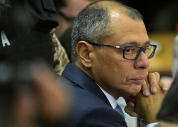 El exvicepresidente de Ecuador, Jorge Glas, durante una sesión del juicio
