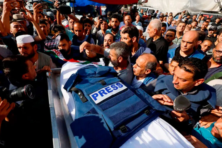 En Gaza también murieron periodistas