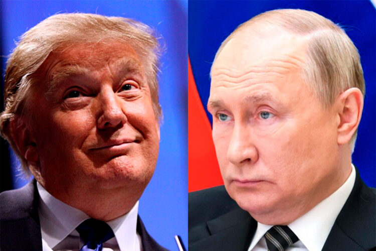 Donald Trump (izq.) y Vladimir Putin, presidentes de EEUU y Rusia respectivamente. Foto: Archivo