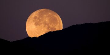 Otro de los fenómenos apreciados este año fue una Super Luna. Foto: Observatorio Nacional Astronómico.