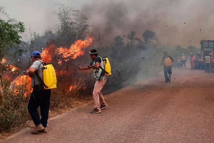 Los incendios forestales se presentan en el país durante la época seca. Foto: Referencial-Archivo.