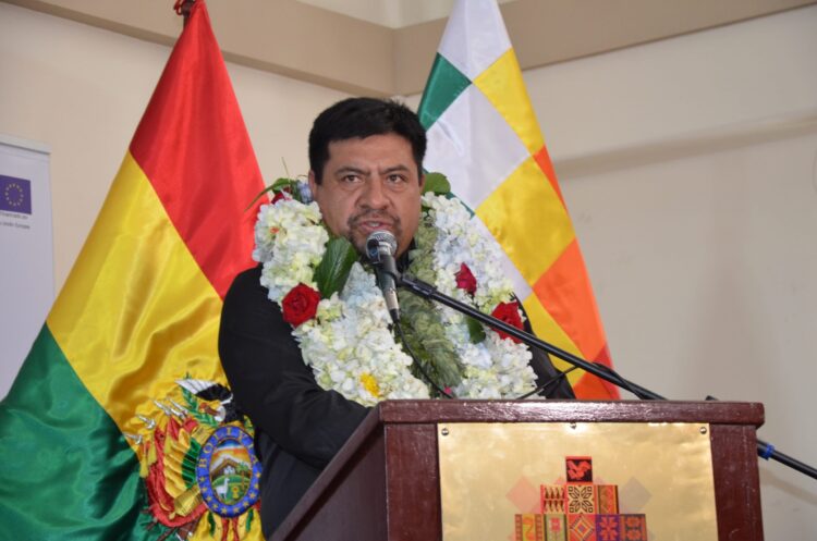 El ministro de Desarrollo Rural y Tierras, Yamil Flores.