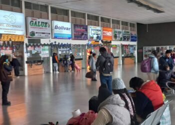 Desde la terminal parten buses con destinos nacionales e internacionales. Foto: GAMEA.