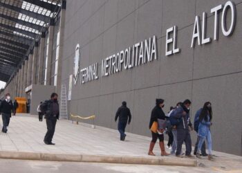 La Terminal Metropolitana de la ciudad de El Alto. Foto: Archivo La Razón.