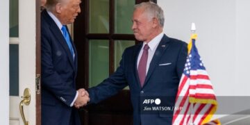 Donald Trump se reunió con el rey jordano, Abdalá II