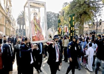 Procesión de la Virgen.