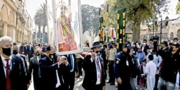Procesión de la Virgen.