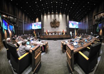 Una sesión de la Cámara de Senadores.