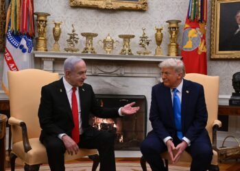 Netanyahu y Trump en la Casa Blanca