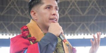 El candidato de Alianza Popular, Andrónico Rodríguez