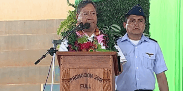 El presidente Luis Arce en Santa Cruz.