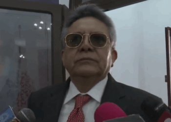 El presidente de la CEPB, Gioavanni Ortuño, antes de la reunión.