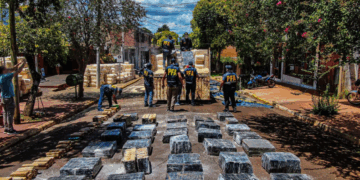 La droga incautada por la Policía Federal de Argentina.