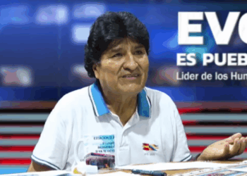 El expresidente Evo Morales en su programa dominical.