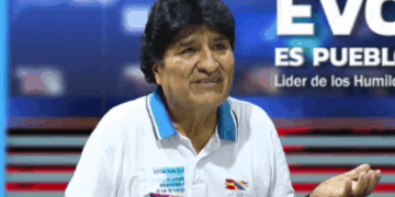 El expresidente Evo Morales en su programa dominical.