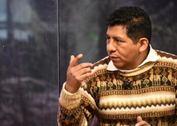 Tahuichi Tahuichi Quispe en entrevista en Piedra, papel y tinta.
Foto: Archivo