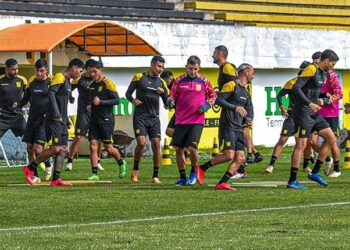 Escena de un entrenamiento en el Rafael Mendoza