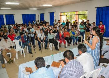 La socialización del proyecto en Villa Montes.