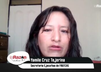 Secretaria ejecutiva de FRUTCAS, Yamile Cruz, anuncia movilizaciones contra el contrato de litio