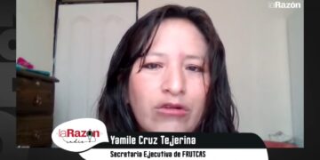 Secretaria ejecutiva de FRUTCAS, Yamile Cruz, anuncia movilizaciones contra el contrato de litio