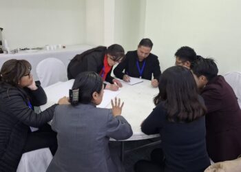 Profesores en capacitación.