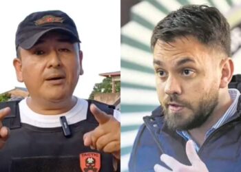 El diputado Daniel Rojas y el ministro Eduardo del Castillo