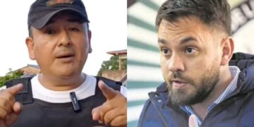 El diputado Daniel Rojas y el ministro Eduardo del Castillo