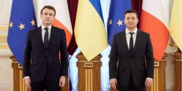 Zelenski y Macron Francia y Ucrania