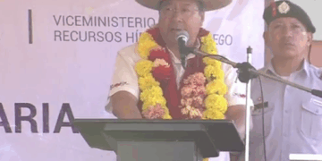 El presidente Luis Arce en Tarija