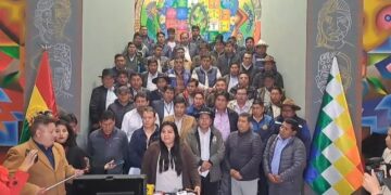 La reunión entre 60 alcaldes de La Paz.