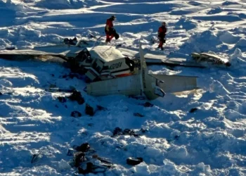 El avión quedó destruido
