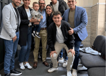 La foto familiar de Luis Fernando Camacho.