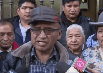 Representantes de los gremiales tras reunión con el Gobierno.