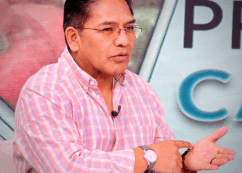El viceministro Jorge Silva en Los Hechos Cuentan, de Bolivia Tv.