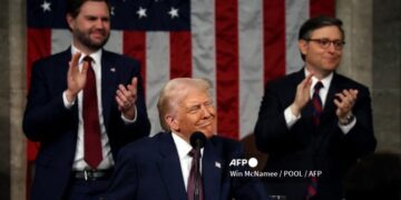 Trump dio un mensaje ante el congreso de EEUU