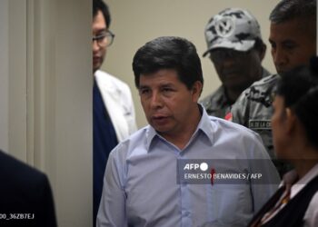 Pedro Castillo llega una audiencia de su juicio