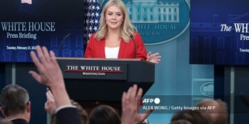 La portavoz de la Casa Blanca, Karoline Leavitt, hizo el anuncio