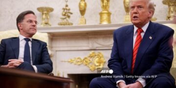 Trump se reunió con al secretario general de la OTAN, Mark Rutte