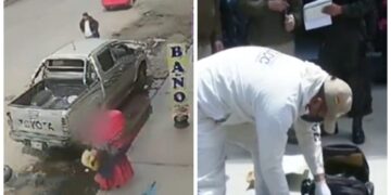 Una mujer botó su dinero en la calle; la Policía investiga el hecho.